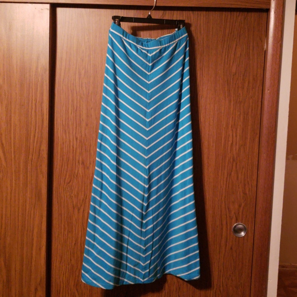 Striped maxi skirt